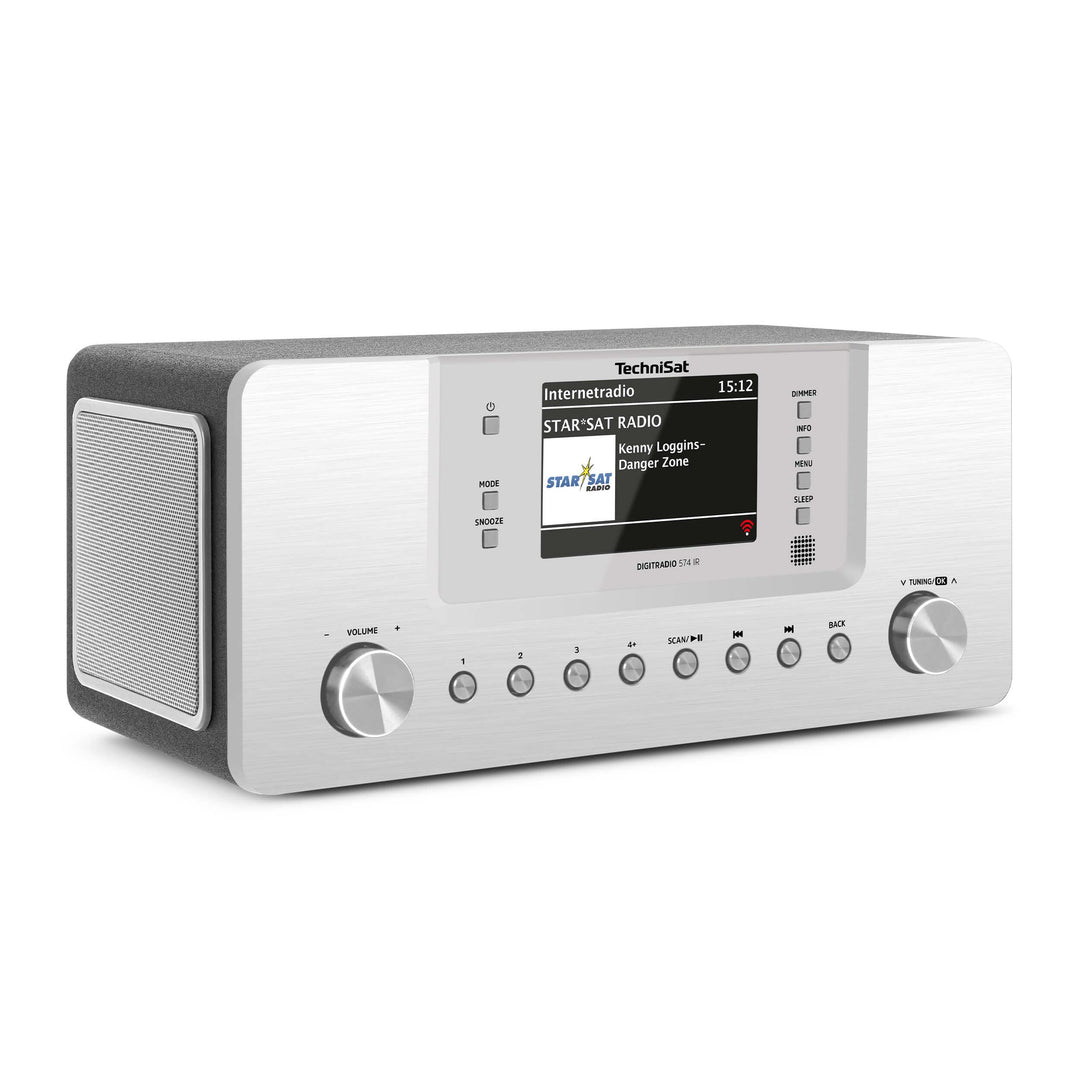 TechniSat DIGITRADIO 574 IR – Stereo-Internetradio (DAB+, FM, WLAN, Bluetooth-Audiostreaming, 4 Zoll