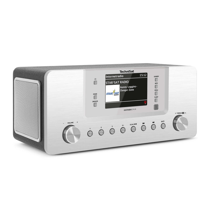 TechniSat DIGITRADIO 574 IR – Stereo-Internetradio (DAB+, FM, WLAN, Bluetooth-Audiostreaming, 4 Zoll