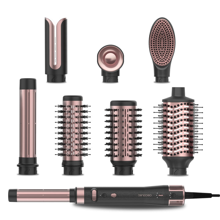 Cecotec AirGlam Gyro CeramicCare 8-in-1 Haarstyler, 8 Köpfe, 1500 W, 110.000 U/min, glättet und lock