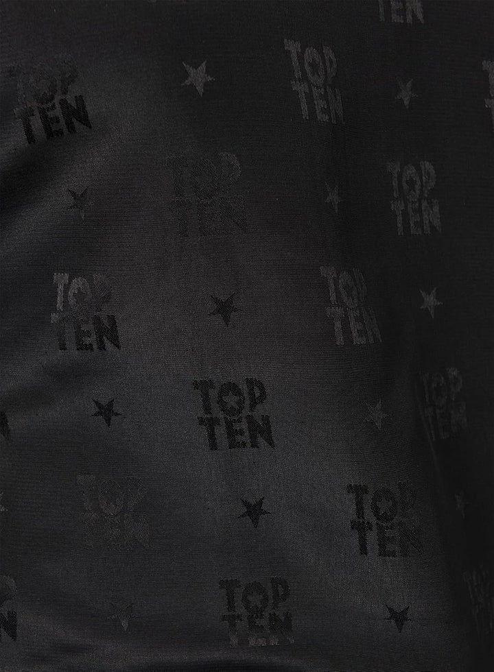 TopTen Kickboxuniform „Bow“ Schwarz - Blau - Weiss L, Schwarz - Blau - Weiss L