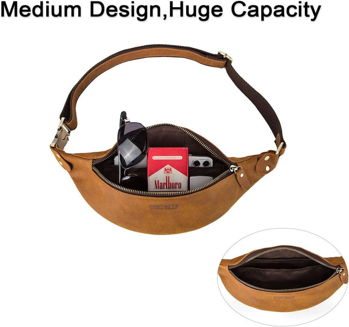 CONTACTS Gürteltasche Bauchtasche Hüfttasche mit Reissverschluss Geeignet für Reise Wanderung und Ou
