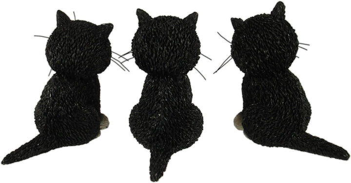Parastone Dubout Cats Collection DUB22 Dekofiguren-Set mit drei Kätzchen, sitzend, 4-teilig