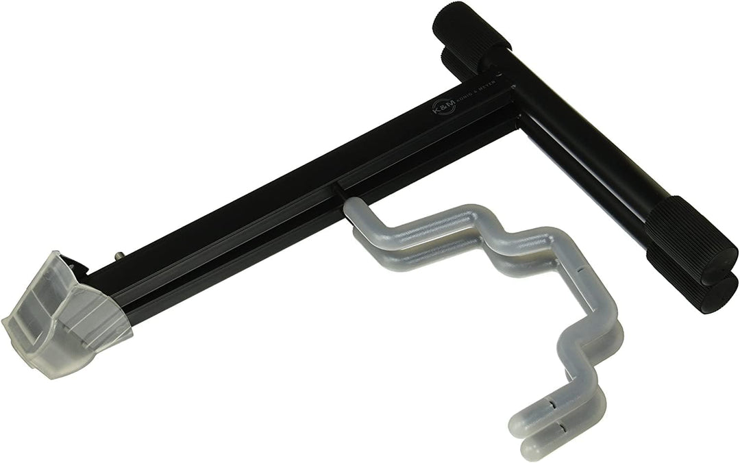 K&M 17570 E+A-Gitarrenständer Duet Schwarz - Allrounder mit 19,5 bis 25,5 cm Breite Für Nitrolack ge