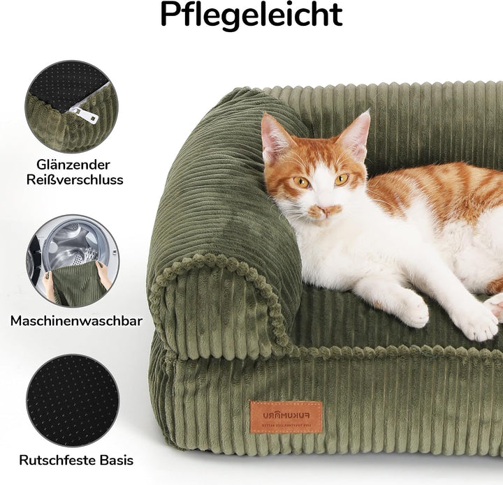 FUKUMARU Hundebett für grosse Hunde, Flauschiges &amp; Hundesofa mit wasserabweisender TPU-Schicht, Cord