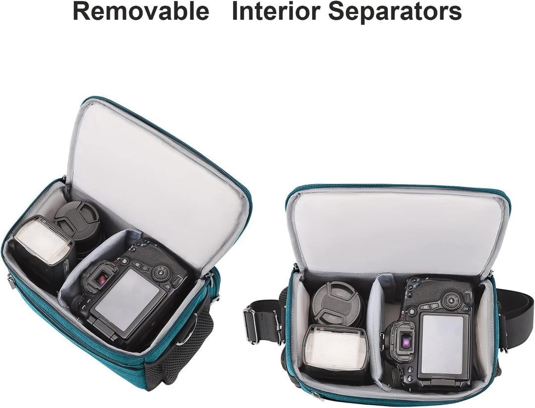 DOMISO SLR DSLR Kameratasche Wasserdicht Fototasche, Teal, Teal