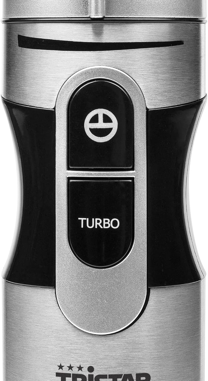 Tristar MX-4828 Stabmixer - Abnehmbare Edelstahlstange - 1000-Watt, silber, schwarz Stabmixer ohne Z