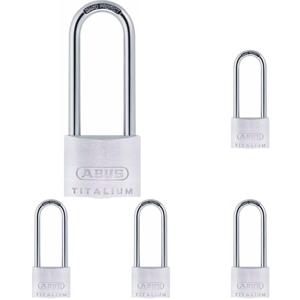 ABUS Vorhängeschloss Titalium 64TI/40 gl.-6412 - gleichschliessend - Kellerschloss mit Schlosskörper
