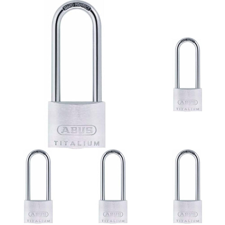 ABUS Vorhängeschloss Titalium 64TI/40 gl.-6412 - gleichschliessend - Kellerschloss mit Schlosskörper
