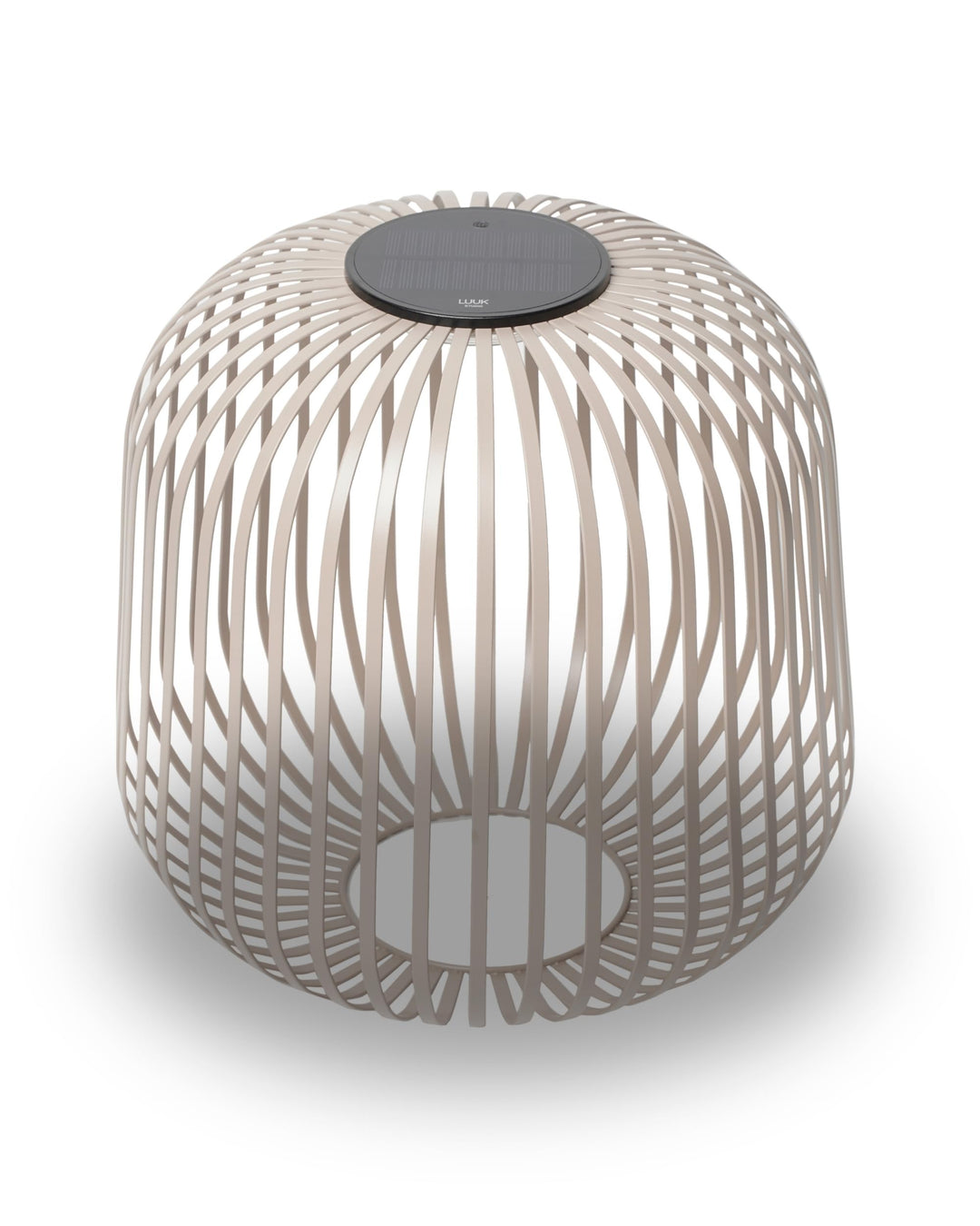 LUUK Studio Portable Solar Gartenleuchte, grosses Windlicht für draussen, LED Tischlaterne, Balkonli