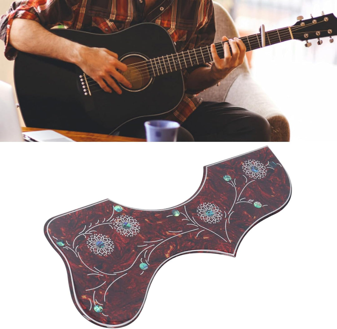 Akustische Gitarre, 2,5 mm dick Celluloid Scratch-Abwehr, selbstklebend Schutzplatte für professione