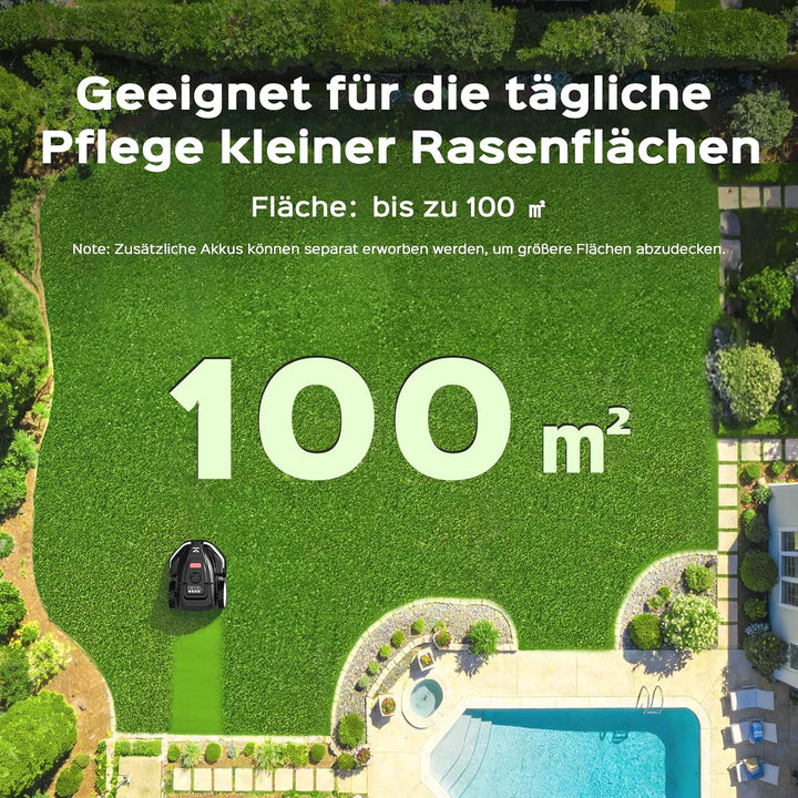 (2026 Neu) V3 Mähroboter ohne Begrenzungskabel mit Vision-Navigation | 150+ Hinderniserkennung und A