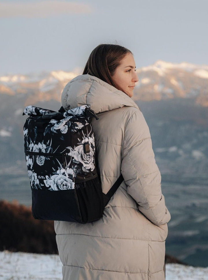 Ela Mo™ Rolltop Rucksack | Nightrose