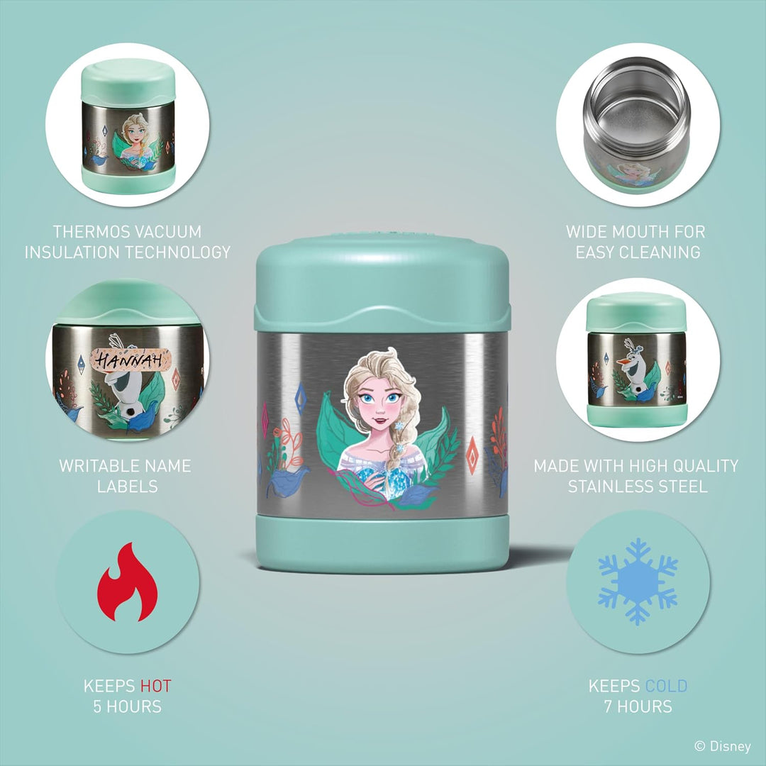 Thermos kids FUNTAINER Thermobehälter für Essen 300ml, Disney Frozen II Anna Elsa - Edelstahl, absol