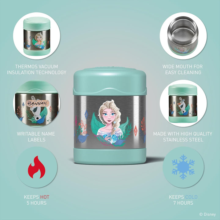 Thermos kids FUNTAINER Thermobehälter für Essen 300ml, Disney Frozen II Anna Elsa - Edelstahl, absol