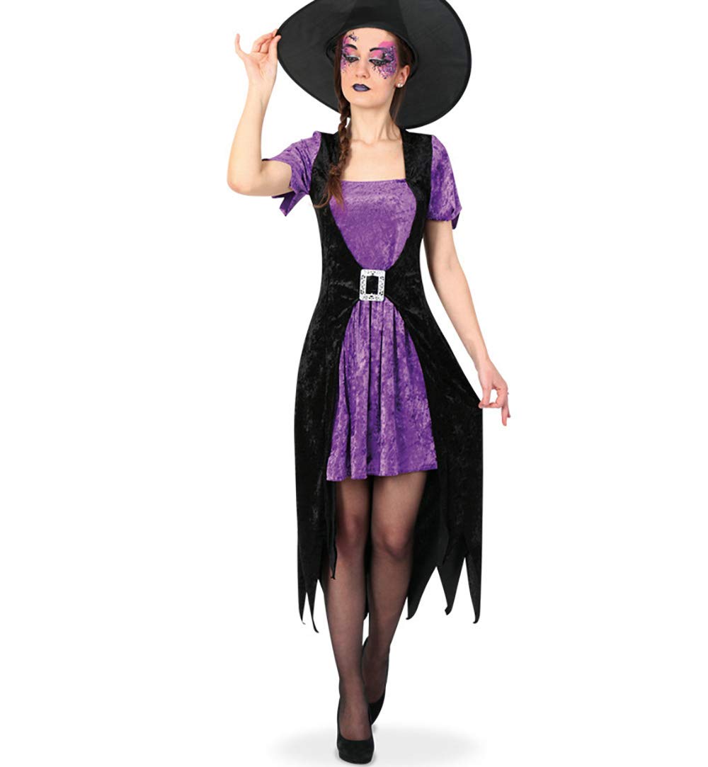 Party-Chic 12113 Damen Kostüm Hexe Violetta-Kleid-Gr. 40