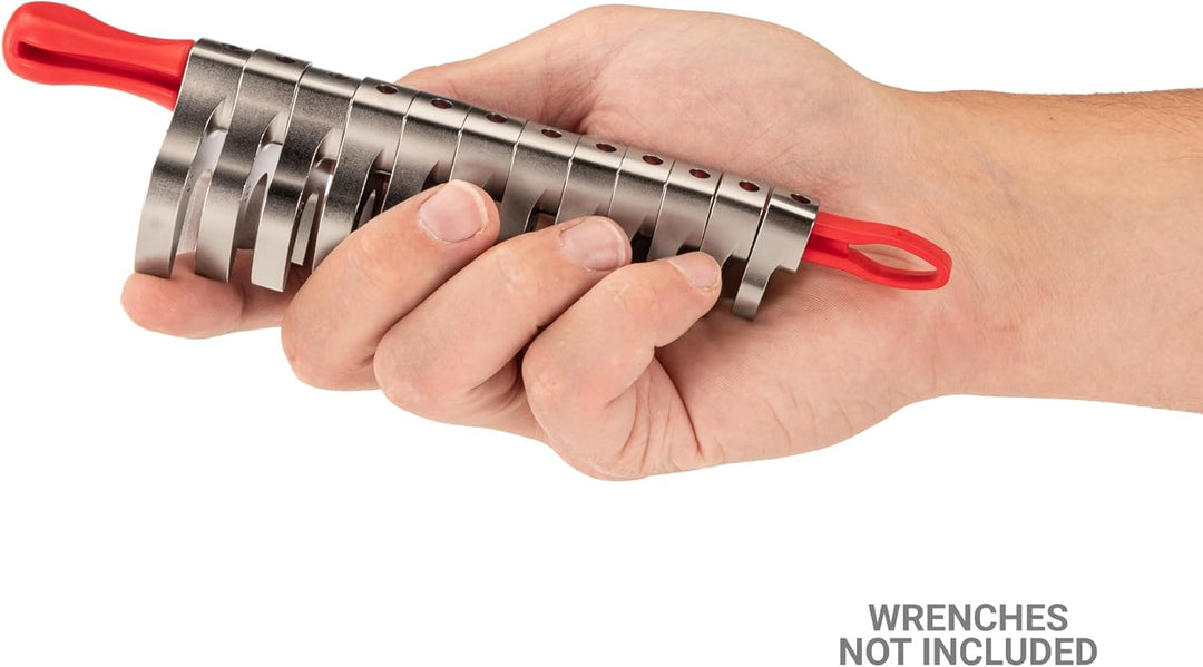 TEKTON ORG24208 Schraubenschlüssel, 3/8-Zoll-Antrieb x 20,3 cm Hahnenfussschlüssel, Rot Rot 8 in., R