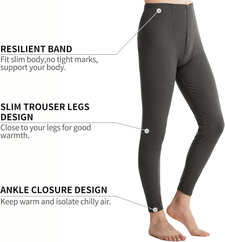Herren-Thermounterwäsche-Set, lange Unterhose, Thermounterwäsche, Unterhemd und Unterteil, ultraweic
