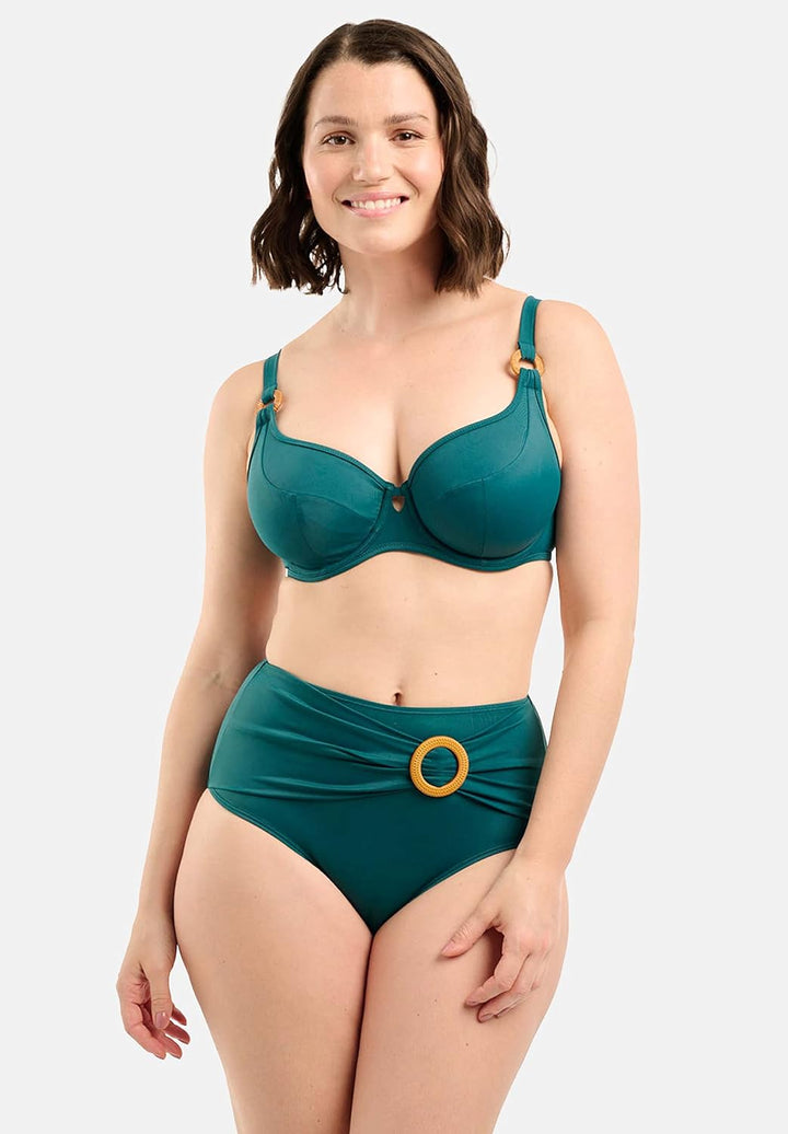Sans Complexe Damen Elevated Basics Badeanzug, Bikinioberteil mit Bügel (1er Pack) 75C Astral Green,