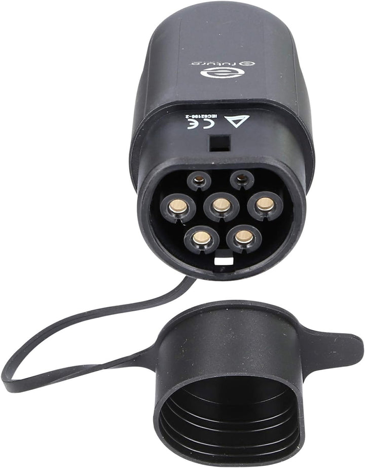 KS Tools 117.7385 efuturo link Spiral-EV-Ladekabel Typ 2 | 22 kW | 400 V dreiphasig 32A | Typ 2 auf