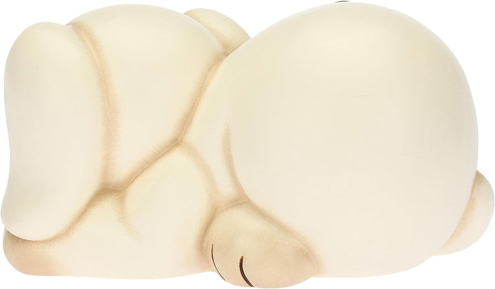 THUN - Hund mit Teddy - Wohnzimmer, Symbole, Tiere und Minianiere - Handgemalte Keramik - 9,1 x 7,6