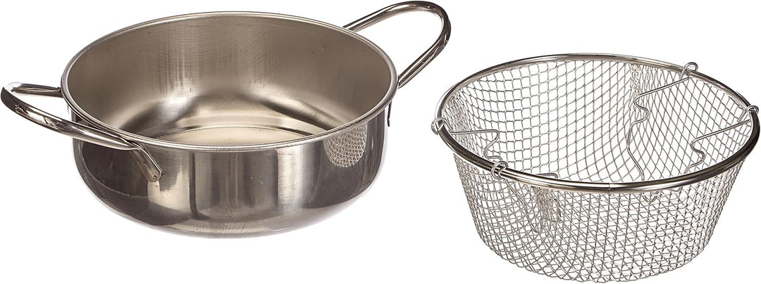 Excèlsa Frittiertopf, Edelstahl, Durchmesser 24 cm., Silber