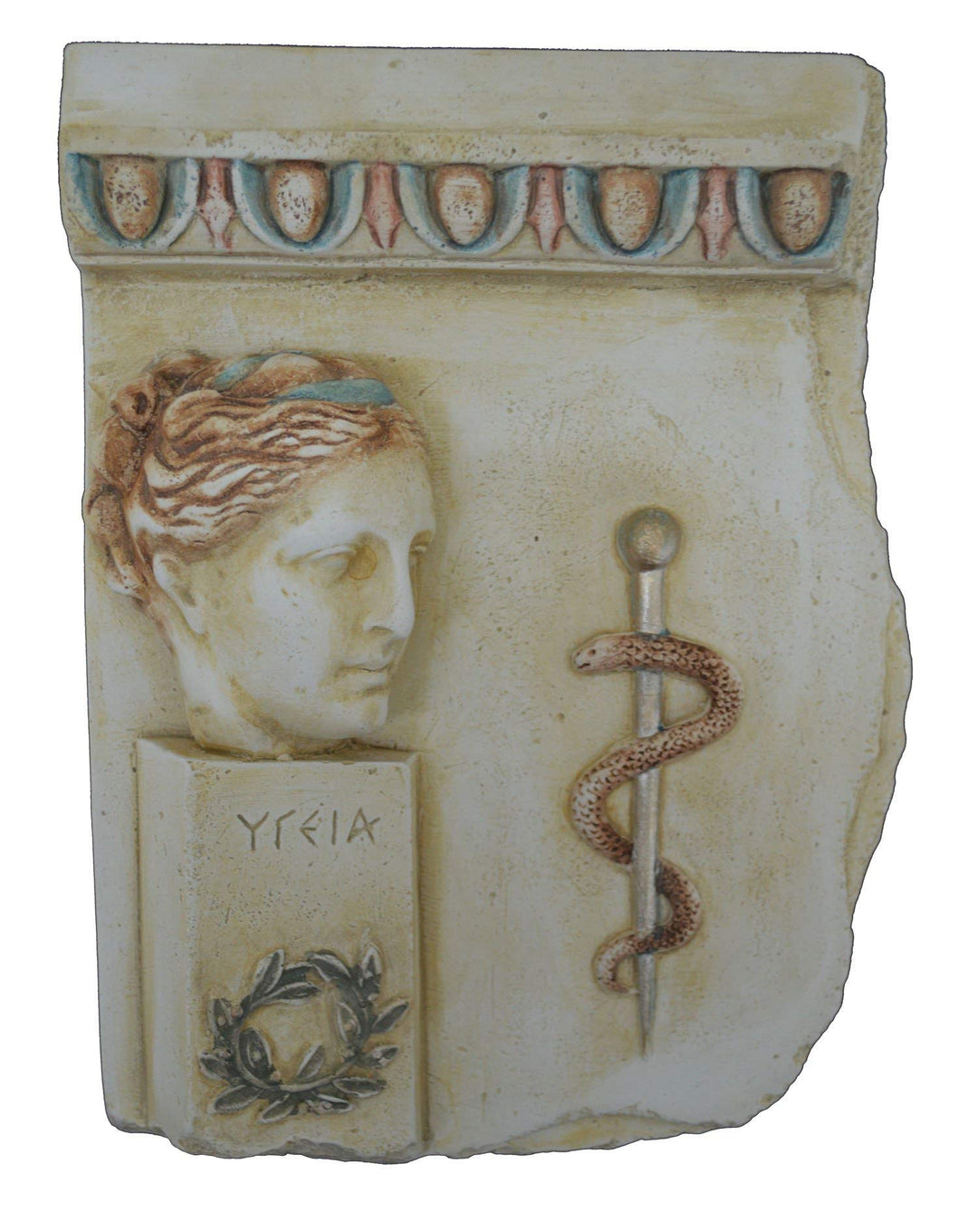 Hygieia Skulptur Relief Qualitäts Artefakt – Göttin der Gesundheit