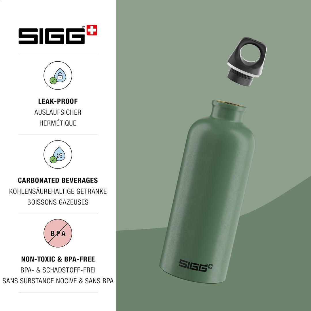 Sigg - Alu Trinkflasche - Traveller - Made in Switzerland - Kohlensäure geeignet - Auslaufsicher - F