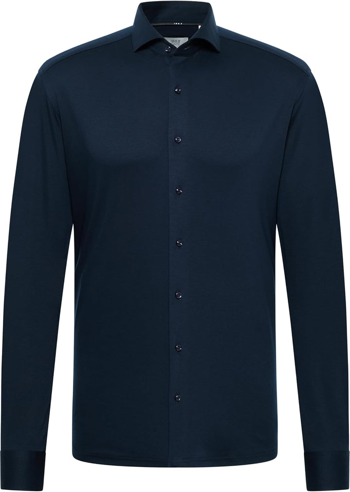 ETERNA Male Jersey Shirt MODERN FIT 39 Kragen / 67 Ärmel Dunkelblau, 39 Kragen / 67 &#xC4;rmel Dunke