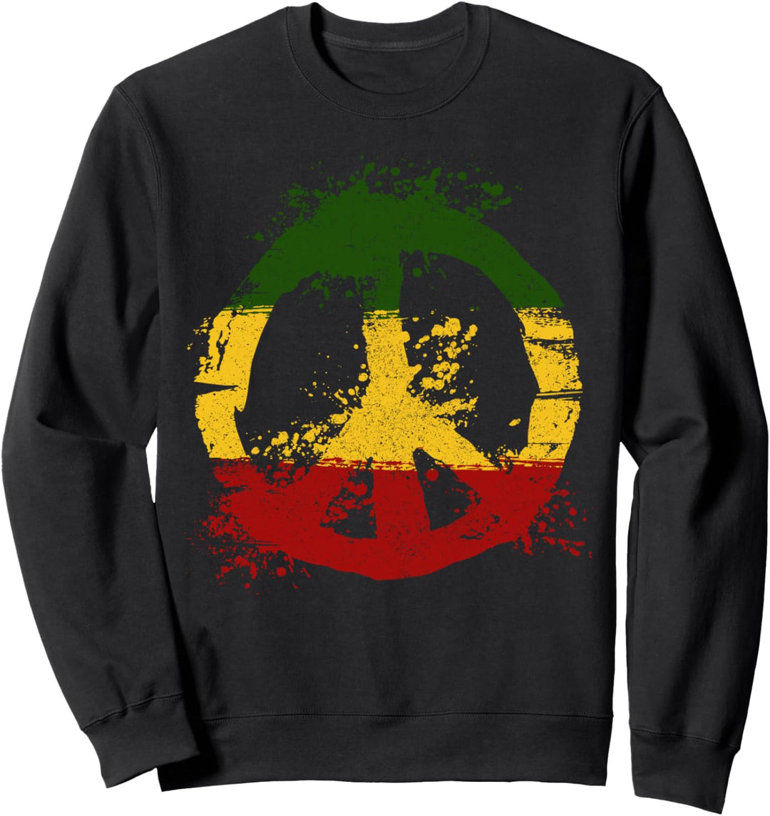 Reggae Musik Rastafari Peace Rasta Jamaica Geschenk Sweatshirt