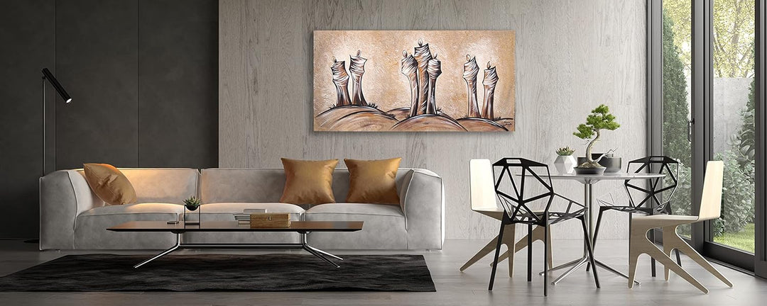 Monica Mirafiori I 100% HANDGEMALT I Gemälde Figuren I 100x50cm | Gemälde Handgemalt | Acrylgemälde