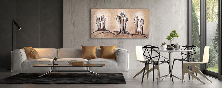 Monica Mirafiori I 100% HANDGEMALT I Gemälde Figuren I 100x50cm | Gemälde Handgemalt | Acrylgemälde