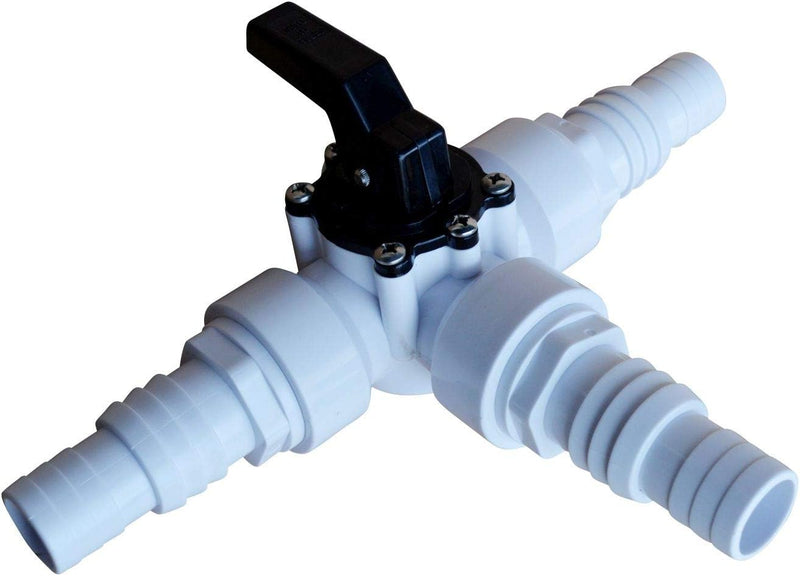 SPIRATO 3-Wege Ventil mit Tüllen Ø 32-38 mm Single, Single