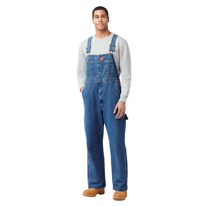 Dickies Herren Latzhose Duck Bib Overall 38W / 32L Blau (Rnsd Ind/Blu Rnb), 38W / 32L Blau (Rnsd Ind
