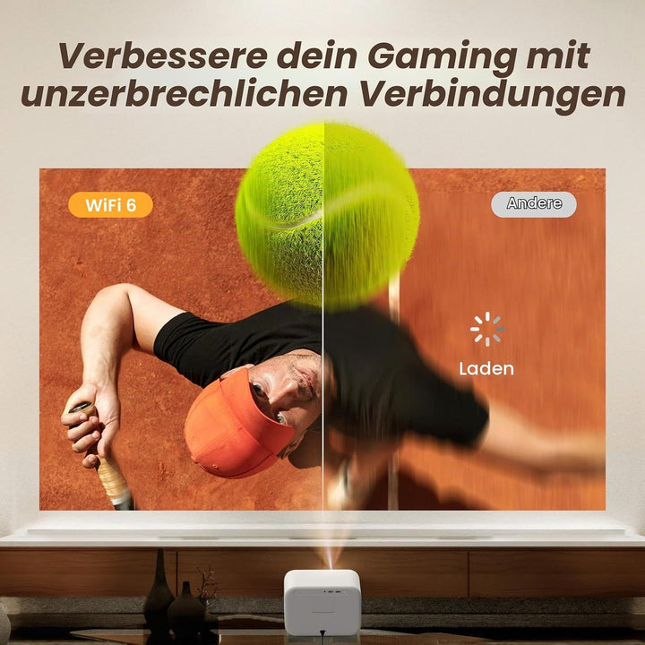 1080P Native Projektor, Yaber L2s Nahtloser Autofokus, Video Beamer mit WiFi6 und Bluetooth 5.1 Heim