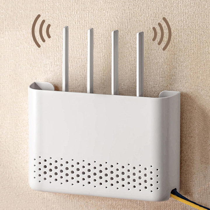 Kabellos WiFi Router Aufbewahrung Boxen Kabel Draht Halterung Wand Behang Stecker Brett Aufbewahrung