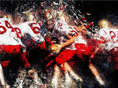 CALVENDO Puzzle American Football - so cool 1000 Teile Lege-Grösse 64 x 48 cm Foto-Puzzle Bild von P