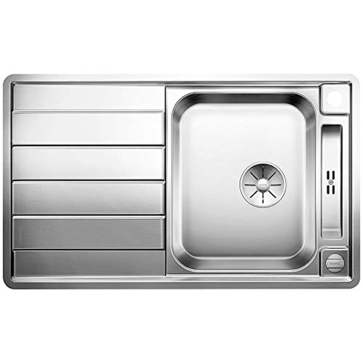 BLANCO AXIS III 45 S-IF | Edelstahl | Einbauart: Einbau von Oben & Flächenbündig | reversibel | mit