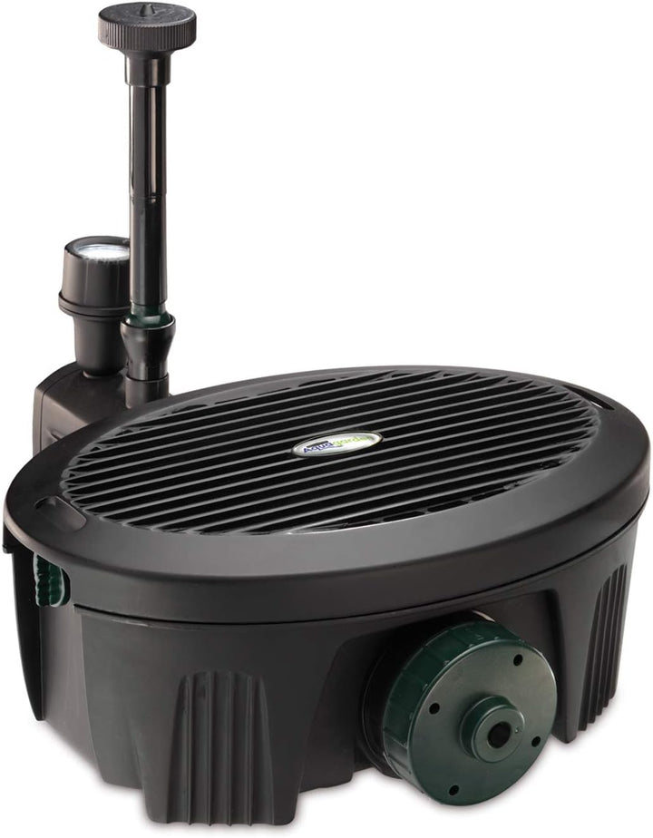 Aqua Garden Inpond 2000, Teich- und Wasserpumpe, Filter, UV-Klärer, LED-Strahler und Springbrunnen,