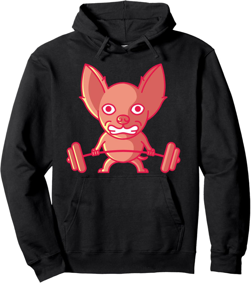 Chihuahua Fitness Fitnessstudio Fitness Gewichtheben Pullover Hoodie