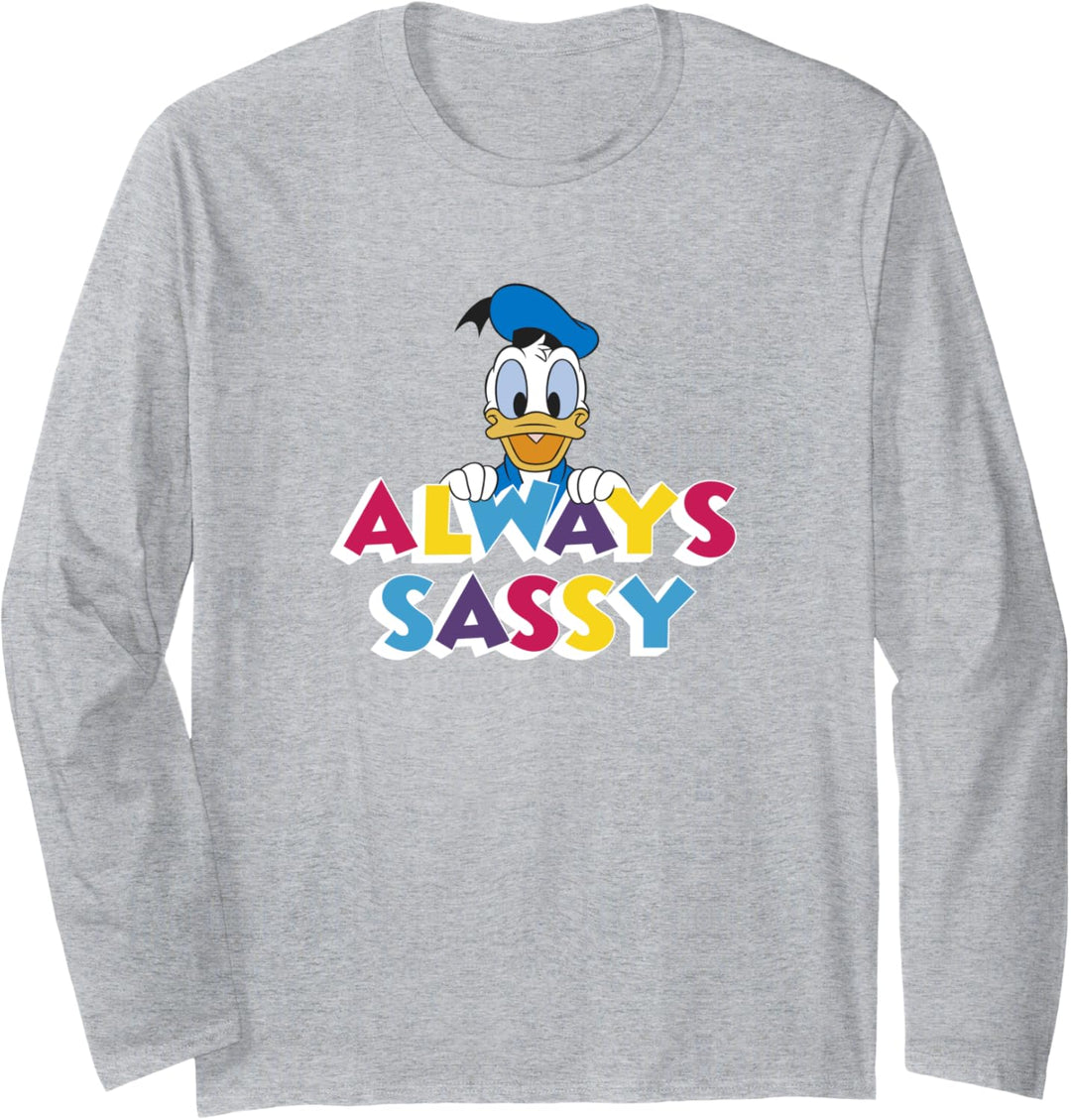 Disney Mickey And Friends Donald Duck Always Sassy Langarmshirt