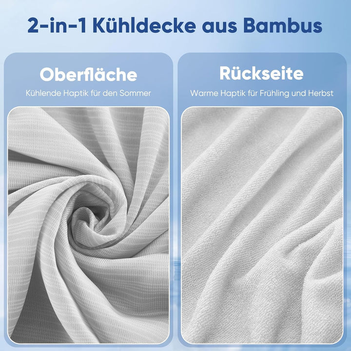 Elegear Kühldecke Sommerdecke - Japanische Arc-Chill 3.0 Kühlfasern 2in1 doppelseitige Selbstkühlend