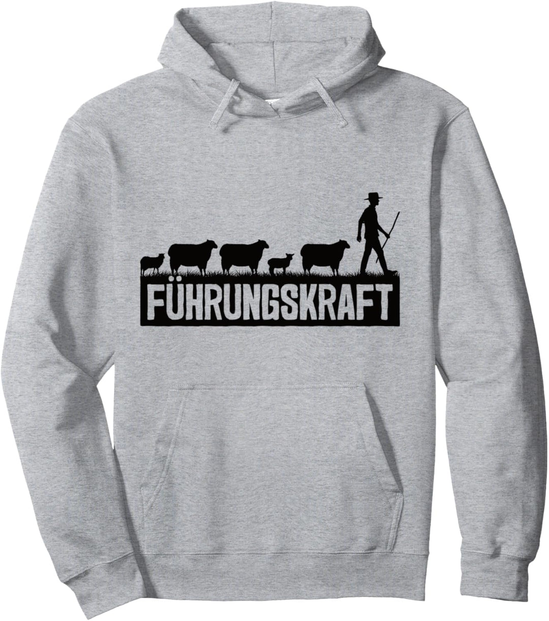 Führungskraft Schaf Führen Schäfer Landwirtschaft Viehzucht Pullover Hoodie