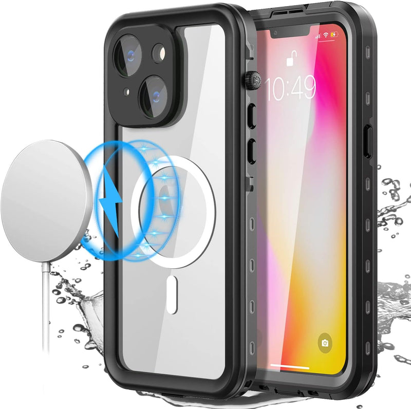 AICase für iPhone 14 Plus Wasserdicht Hülle mit MagSafe Unterstützung, (6.7") 360 Grad Schutz Outdoo