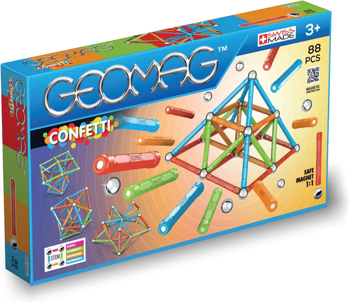 Geomag, Classic Confetti, 353, Magnetkonstruktionen und Lernspiele, Konstruktionsspielzeug, 3 Jahre