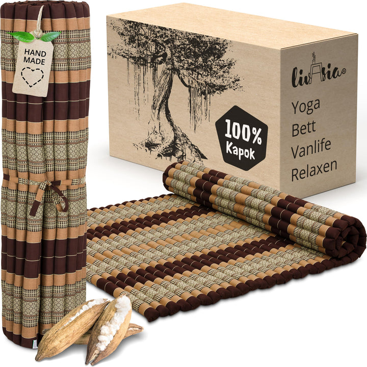 livasia Rollmatte XXL breit Doppelbett - 200x145x4,5cm - Gästebett Gästematratze 2 Personen mit Must