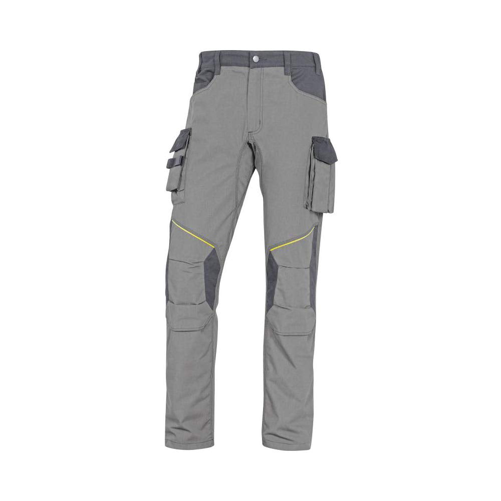 Delta Plus MCPA2GRPT Mach2 Corporate Arbeitshose aus Ripstop Polyester Baumwolle, Hellgrau/Dunkelgra