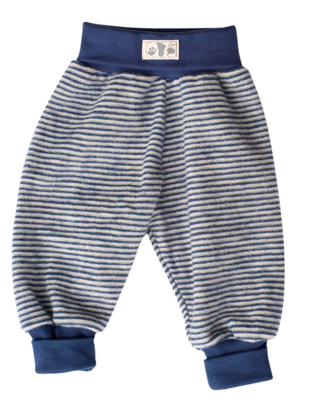 Lilano, Baby Fleece Hose, 100% Wolle (kbT) 68 Marine / Natur, 68 Marine / Natur