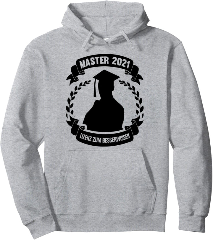 Abschluss Master 2021 Lizenz Zum Besserwissen Studium Abi Pullover Hoodie