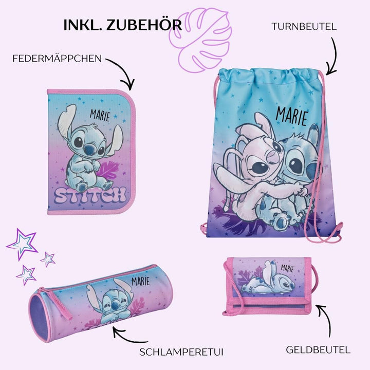 Undercover Schulranzen Set 1. Klasse - Personalisierter Inhalt mit Name - Schultasche Jungen Mädchen