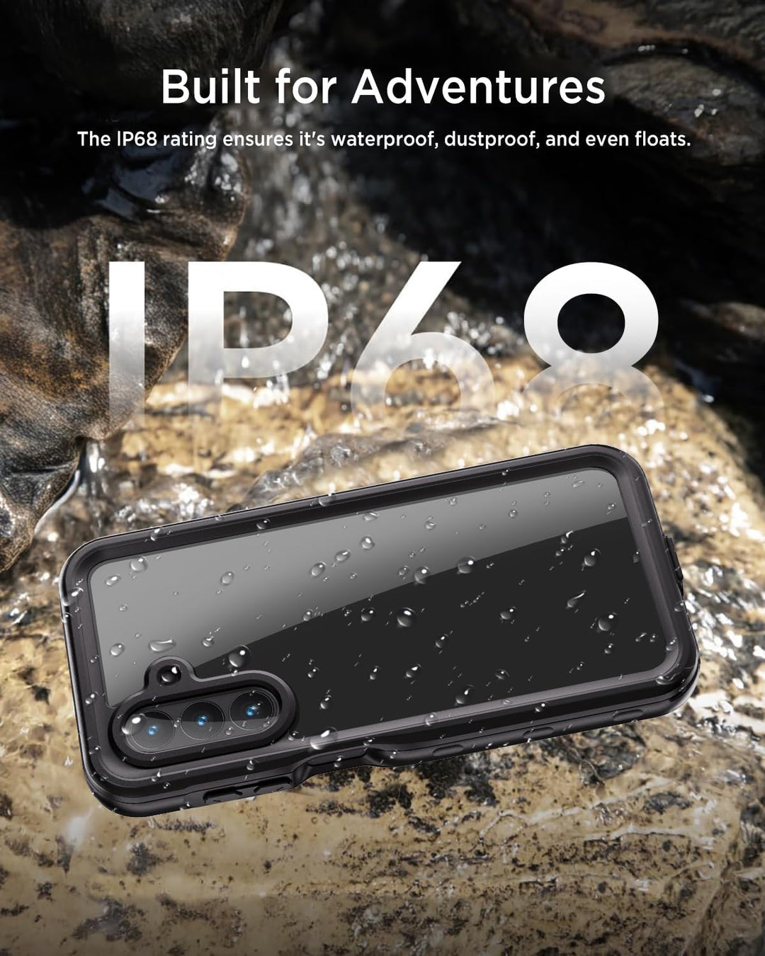Miimall IP68 Wasserdicht Schutzhülle Kompatibel mit Samsung Galaxy A26 Hülle 360 Grad Full Case mit